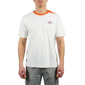 Colmic T-Shirt White Orange